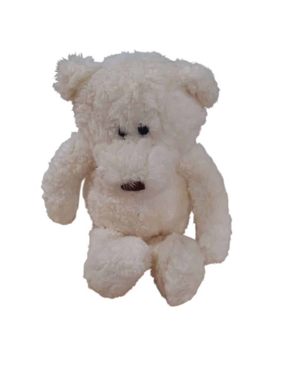Vintage Gund Bear Ice Cap White Teddy Bear Plush Toy 16"
